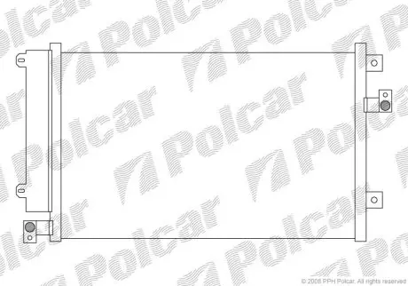 Радиатор кондиционера Polcar 3066K82X