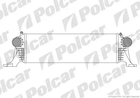 Радіатор повітря (Інтеркулер) Polcar 30N1J81X (фото 1)