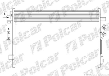 Радиатор кондиционера Polcar 3140K8C1