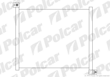 Радиатор кондиционера Polcar 3161K8C1