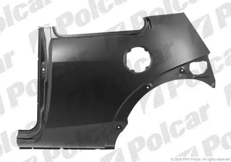 Крило заднє праве Polcar 320084