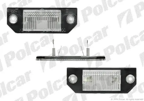 Ліхтар підсвітки номерного знаку Polcar 3202959E