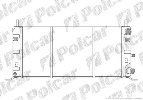 Радиатор охлаждения Polcar 320408A3