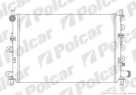 Радіатор охолодження Polcar 320608-8