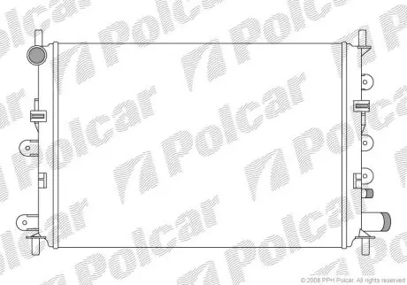 Радіатор охолодження Polcar 320608-8