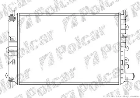 Радіатор охолодження Polcar 320608A3