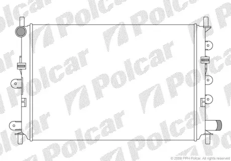 Радіатор охолодження Polcar 320608A5