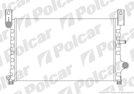 Радіатор охолодження Polcar 320908-2