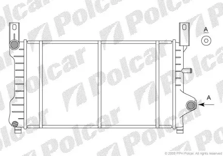 Радиатор охлаждения Polcar 320908-3
