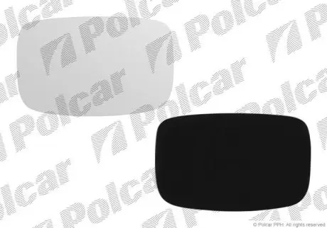 Скло дзеркала зовнішнього ліве=правий Polcar 3209553E