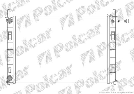 Радіатор охолодження Polcar 321208-3