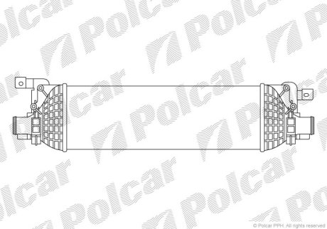 Радіатор повітря (Інтеркулер) Polcar 3212J8-1