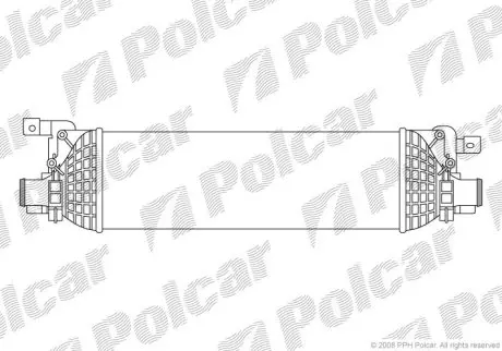 Радіатор повітря (Інтеркулер) Polcar 3212J81X