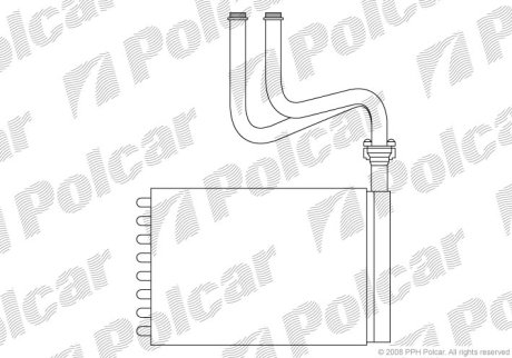 Радіатор обігріву Polcar 3216N8-1