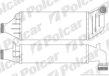 Радиатор воздуха (Интеркуллер) Polcar 3217J8-1