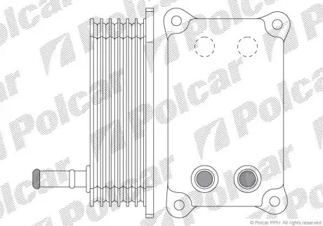 Радіатор масла Ford 2.0D/2.2D 08.00-02.16 Polcar 3218L8-1
