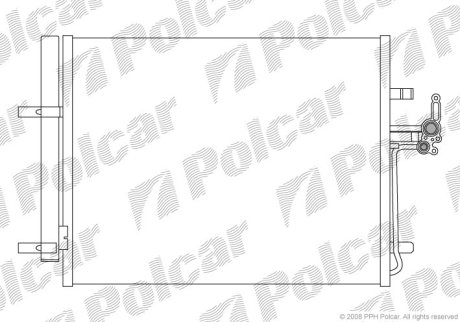 Радіатор кондиціонера Polcar 3219K81K