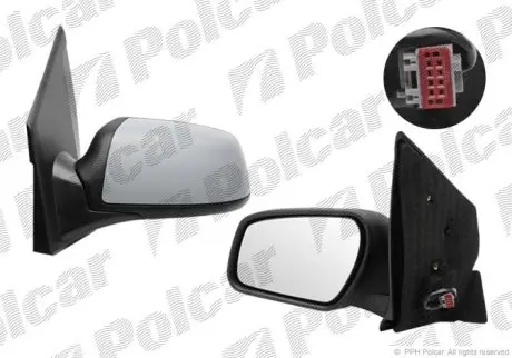 Дзеркало зовнішнє праве Polcar 3237524E