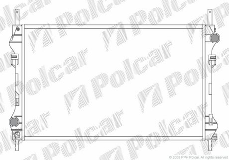 Радиатор охлаждения (-AC) Polcar 324708A1