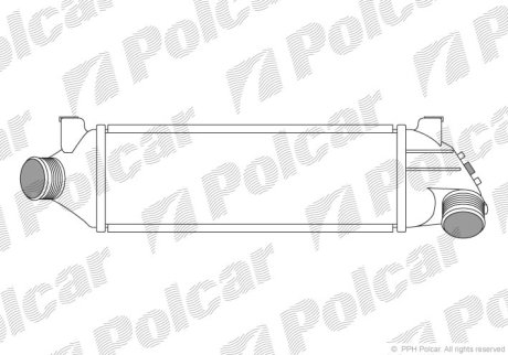 Радиатор воздуха (Интеркуллер) Polcar 3247J8-2