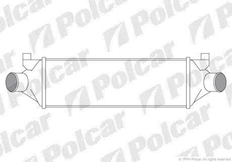 Радиатор воздуха (Интеркуллер) Polcar 3248J82X (фото 1)