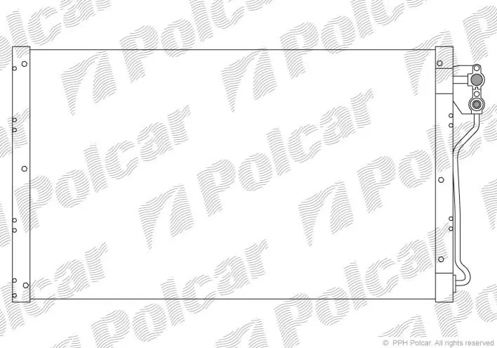 Радиатор кондиционера Polcar 3252K8B1 (фото 1)
