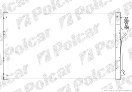 Радиатор кондиционера Polcar 3252K8B1