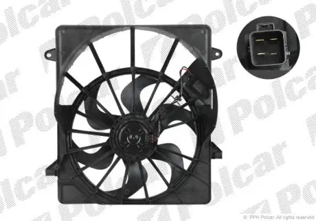 Вентилятор с корпусом/кронштейном Polcar 341123W1