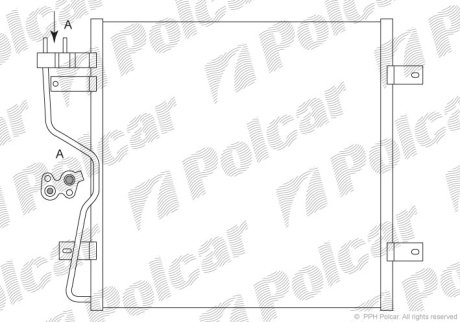 Радиатор кондиционера Polcar 3411K8C1