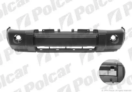 Бампер передній Polcar 342007-2