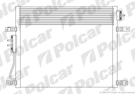 Радіатор кондиціонера Polcar 3430K8C1