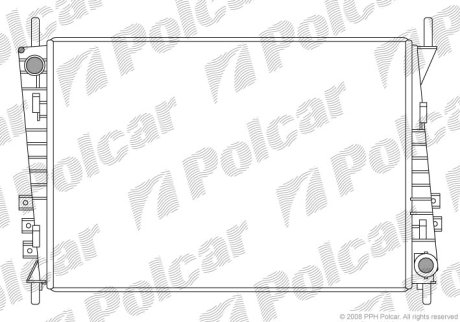 Радіатор охолодження Polcar 3710081X