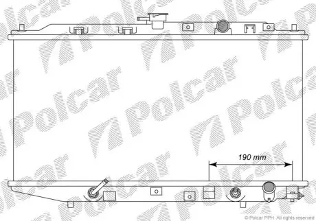 Радіатор охолодження Polcar 380508-1