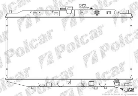 Радіатор охолодження Polcar 380508-3