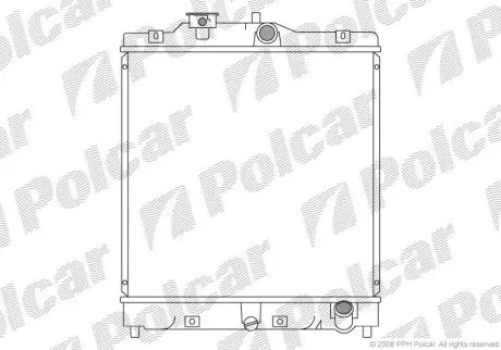 Радіатор охолодження Polcar 380708-6