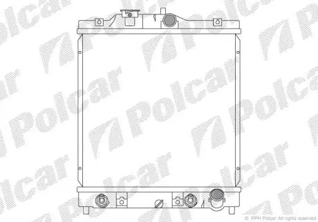 Радіатор охолодження Polcar 380708-7