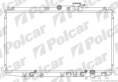 Радіатор охолодження Polcar 381808-4