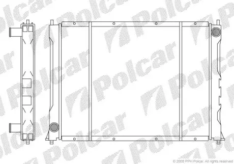 Радіатор охолодження Polcar 381908-3