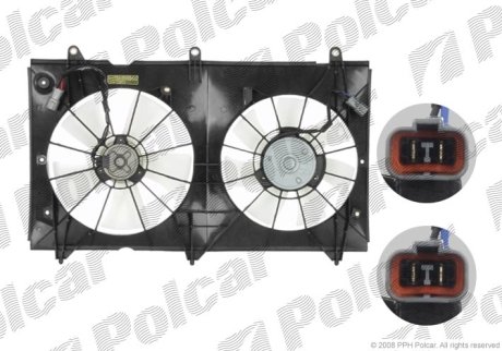 Вентилятор с корпусом/кронштейном Polcar 383323W2