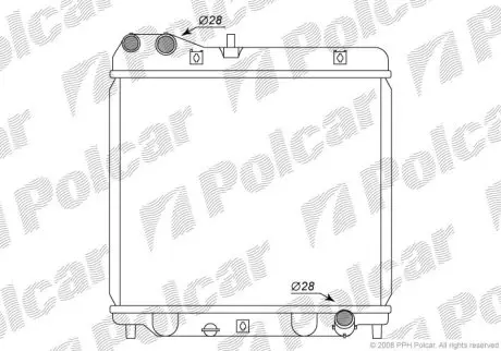 Радіатор охолодження Polcar 383508-2