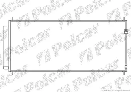 Радіатор кондиціонера Polcar 3837K81K