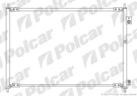 Радіатор кондиціонера Polcar 3840K8C3