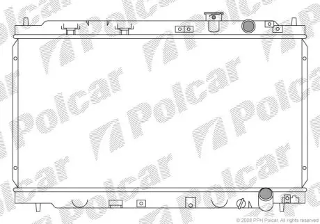 Радіатор охолодження Polcar 385108-1