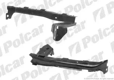 Кронштейн бампера лівий Polcar 387607-5