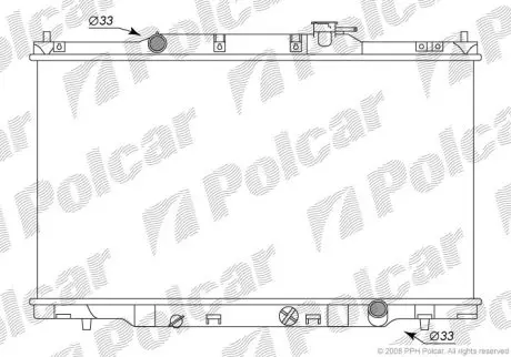 Радіатор охолодження Polcar 387608-1