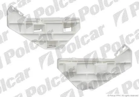Кронштейн бампера лівий Polcar 387707-7