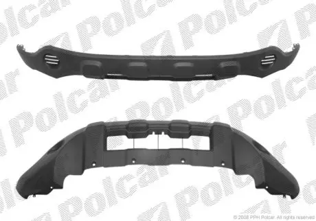 Бампер передній Polcar 387807-5
