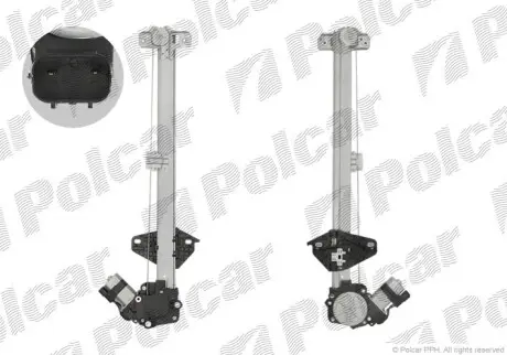 Склопідйомник електричний Polcar 3878PSE2