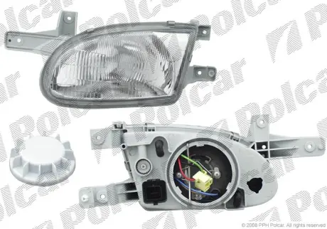Фара основна HYUNDAI ACCENT, 98- Polcar 4006100E