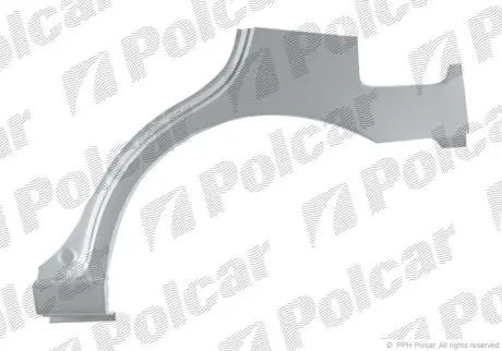 Ремкомплект крила заднього лівого Polcar 400783-4